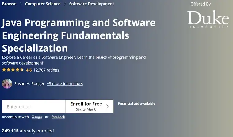 Java Programming and Software Engineering Fundamentals | Coursera